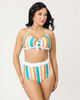 Unique Vintage Unique Vintage High Waisted Belted Redondo Swim Bottoms - 1