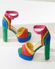 Unique Vintage Unique Vintage Peep Toe Platform Heels - 1