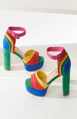 Unique Vintage Unique Vintage Peep Toe Platform Heels
