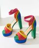 Unique Vintage Unique Vintage Peep Toe Platform Heels - 2