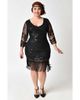 Unique Vintage Unique Vintage Plus Size 1920s Margaux Flapper Dress - 1
