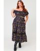 Unique Vintage Unique Vintage Plus Size 1950s Tiered Midi Skirt - 1