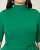 Unique Vintage Unique Vintage Plus Size 1950s Turtleneck Midi Dress - 3