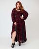 Unique Vintage Unique Vintage Plus Size Sheer Spiderweb Godet Maxi Dress - 1