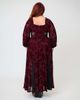 Unique Vintage Unique Vintage Plus Size Sheer Spiderweb Godet Maxi Dress - 2