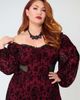 Unique Vintage Unique Vintage Plus Size Sheer Spiderweb Godet Maxi Dress - 3