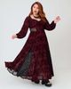 Unique Vintage Unique Vintage Plus Size Sheer Spiderweb Godet Maxi Dress - 4