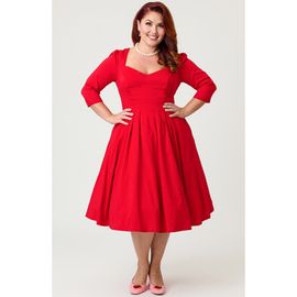 Unique Vintage Unique Vintage Plus Size Sweetheart Swing Dress