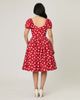 Unique Vintage Unique Vintage Puff Sleeve Sweetheart Fit & Flare Dress - 2