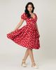 Unique Vintage Unique Vintage Puff Sleeve Sweetheart Fit & Flare Dress - 4