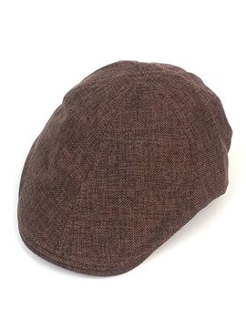 Universal chemistry Hard Linen Hunting Cap [Brown]