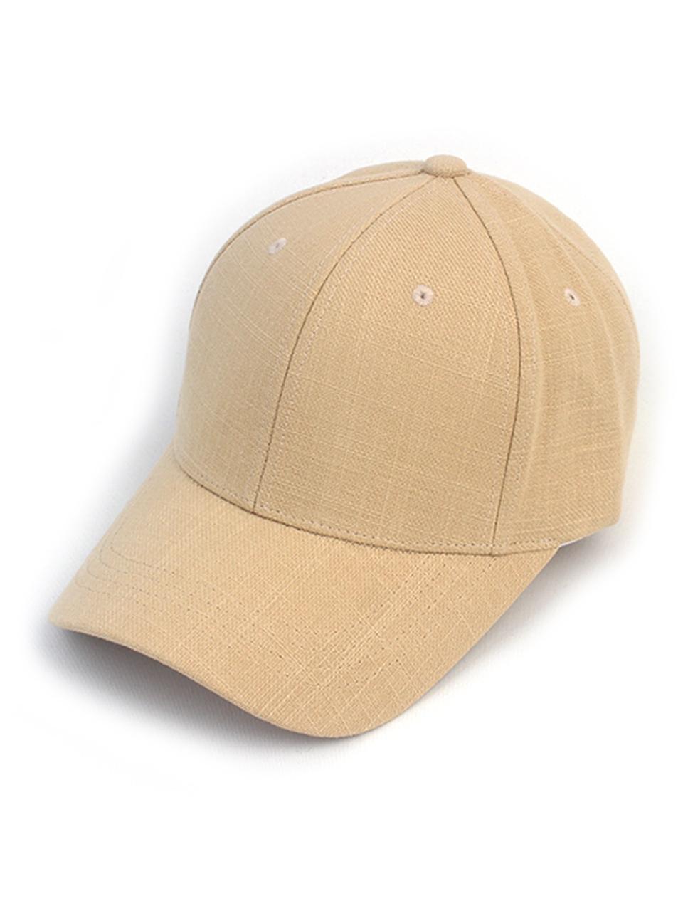 Universal chemistry Linen Muji Beige Ballcap Linen Hat
