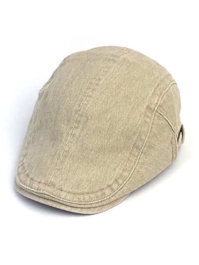 Universal chemistry Vintage Wash Side Belt Hunting Cap [Beige]