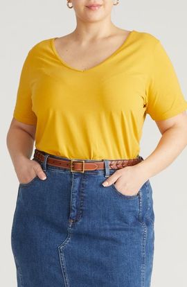 Universal Standard Universal Standard Double V-Neck T-Shirt