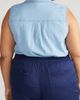 Universal Standard Universal Standard Perfect Sleeveless Chambray Shirt - 2