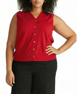 Universal Standard Universal Standard Plus Savvy Fine Knit Cardigan Vest