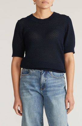 Universal Standard Universal Standard Rosie Cotton Pointelle Sweater