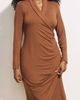 Universal Standard Universal Standard Shawl Collar Midi Dress - 3