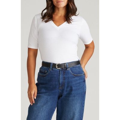 Universal Standard Universal Standard Stripe Cotton Jersey T-Shirt