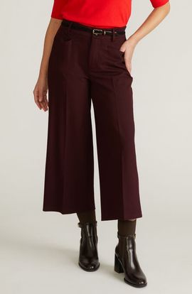 Universal Standard Universal Standard Wide Leg Ponte Crop Pants