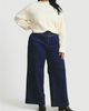 Universal Standard Universal Standard Women's Plus Charlie High Rise Sailor Jeans in Buffalo Blue Wash - 4