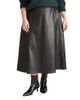 Universal Standard Universal Standard Women's Plus Charlotte Faux Leather Midi Skirt - 1