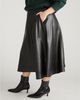Universal Standard Universal Standard Women's Plus Charlotte Faux Leather Midi Skirt - 2
