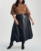 Universal Standard Universal Standard Women's Plus Charlotte Faux Leather Midi Skirt - 4