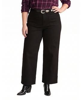 Universal Standard Universal Standard Women's Plus Claudia High Rise Stretch Jeans in Jet Black