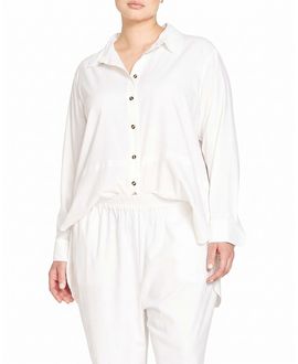 Universal Standard Universal Standard Women's Plus Dawn Linen Hi Low Tunic