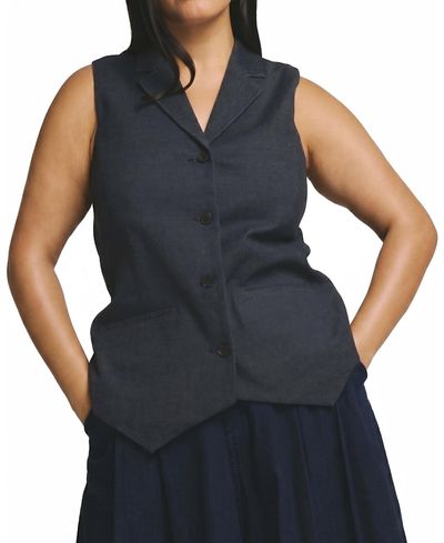 Universal Standard Universal Standard Women's Plus Edwin Denim Look Vest