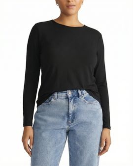 Universal Standard Universal Standard Women's Plus Joan Liquid Jersey Long Sleeve Top