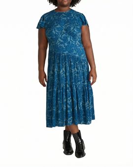 Universal Standard Universal Standard Women's Plus Mariella Stretch Cupro Dress