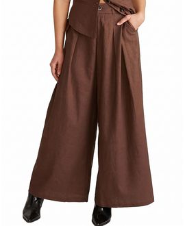 Universal Standard Universal Standard Women's Plus Palais Stretch Linen Wide Leg Pant