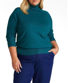 Universal Standard Universal Standard Women's Plus Renee Savvy Fine Knit Raglan Turtleneck