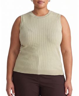 Universal Standard Universal Standard Women's Plus Savvy Fine Knit Sweater Shell