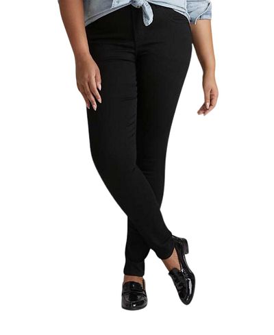 Universal Standard Universal Standard Women's Plus Seine High Rise Skinny Jeans 32 in in Black Wash