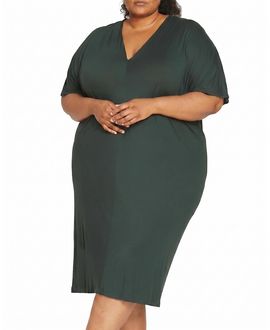 Universal Standard Universal Standard Women's Plus Teresa Liquid Jersey V-Neck Dress