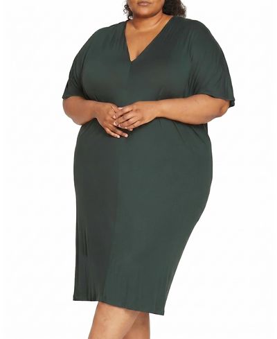 Universal Standard Universal Standard Women's Plus Teresa Liquid Jersey V-Neck Dress