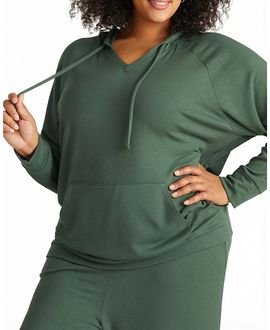 Universal Standard Universal Standard Women's Plus TravelKnit V-Neck Hoodie