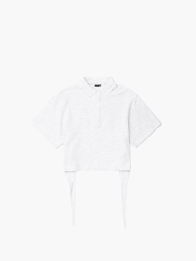 UNKNOWN BLUE Back Circle Cotton Premium T-shirt [Melange Gray]