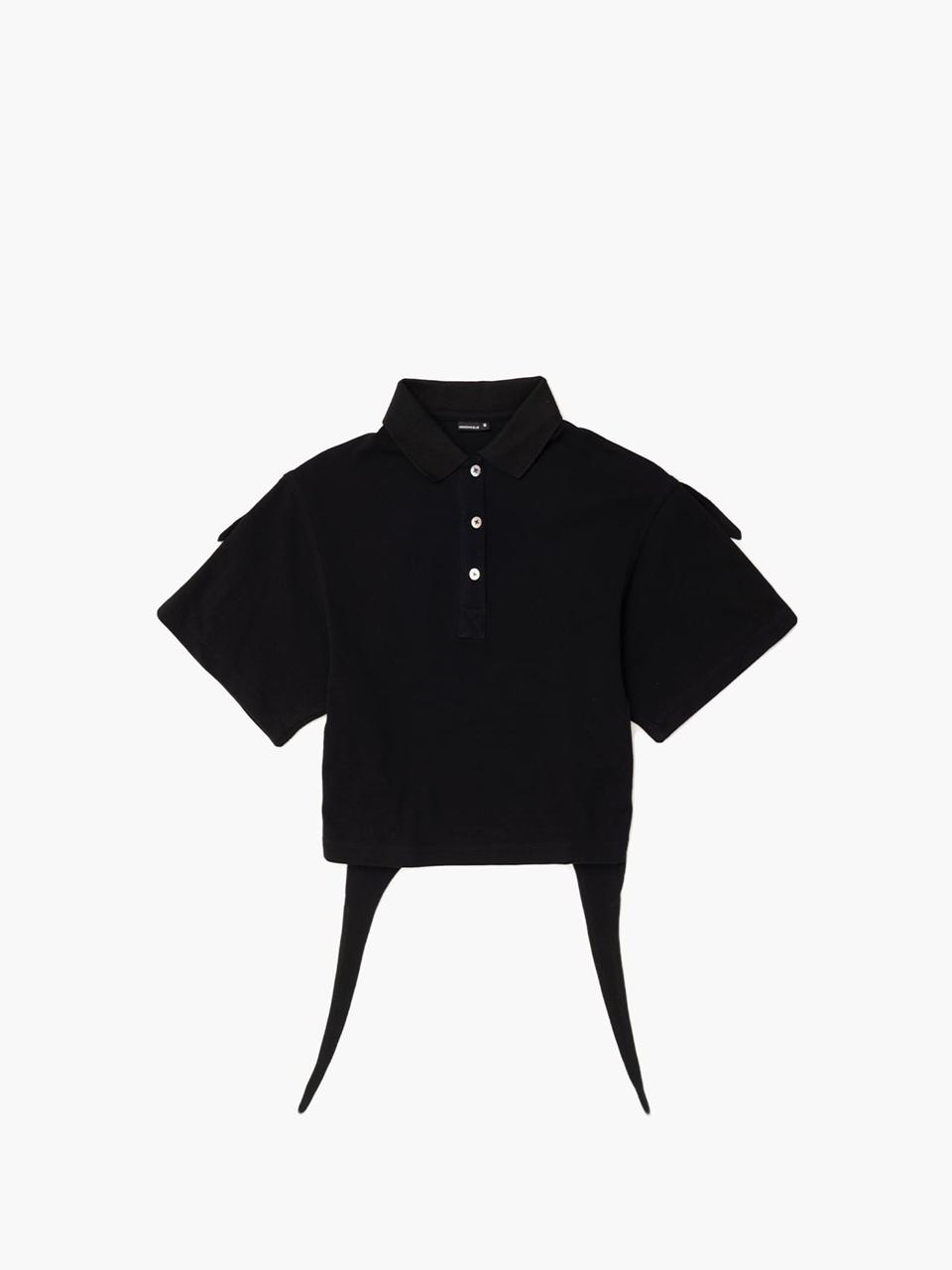 UNKNOWN BLUE Back Circle PK T-shirt [Black]