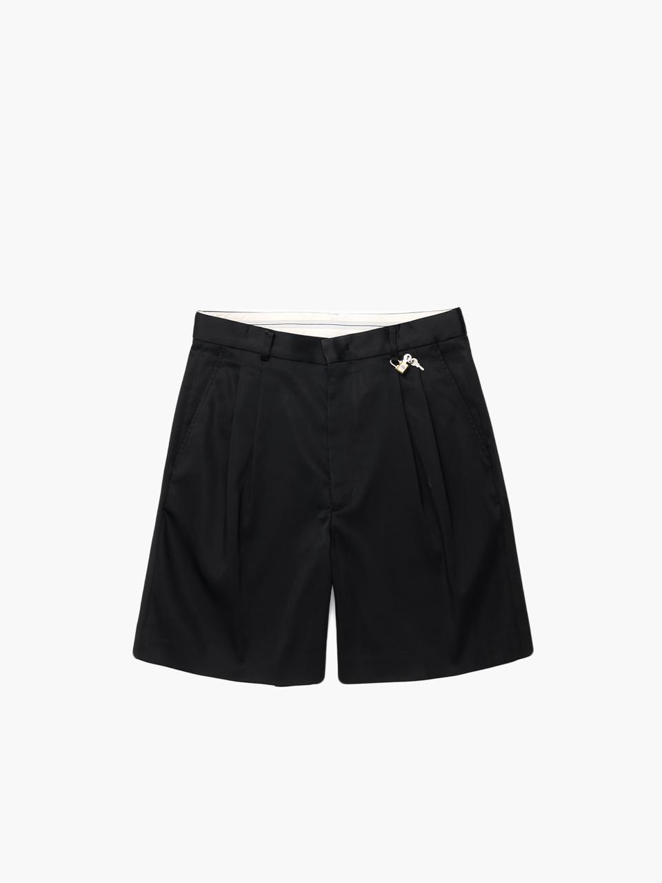 UNKNOWN BLUE Classic Standard Half Pants [BLACK]