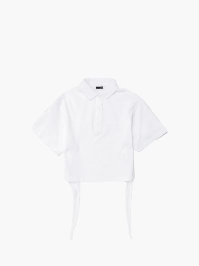 UNKNOWN BLUE Cotton Back Circle PK T-shirt [Beige]