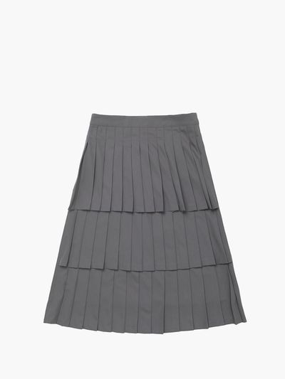 UNKNOWN BLUE OG Pleated Skirt [Gray]