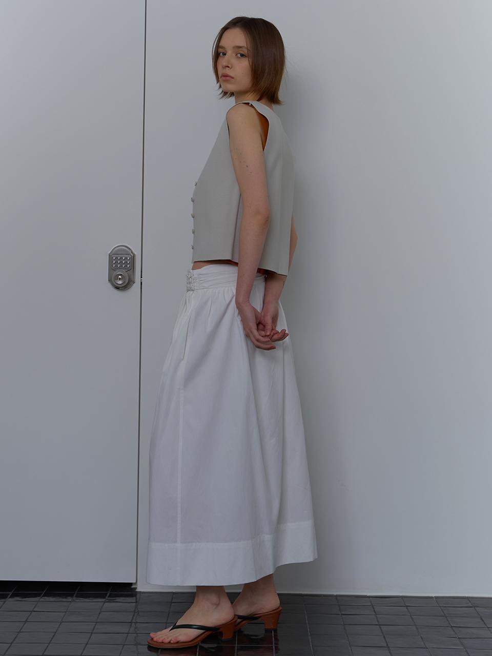 unless BOTTON VEST KNIT [LIGHT GRAY]