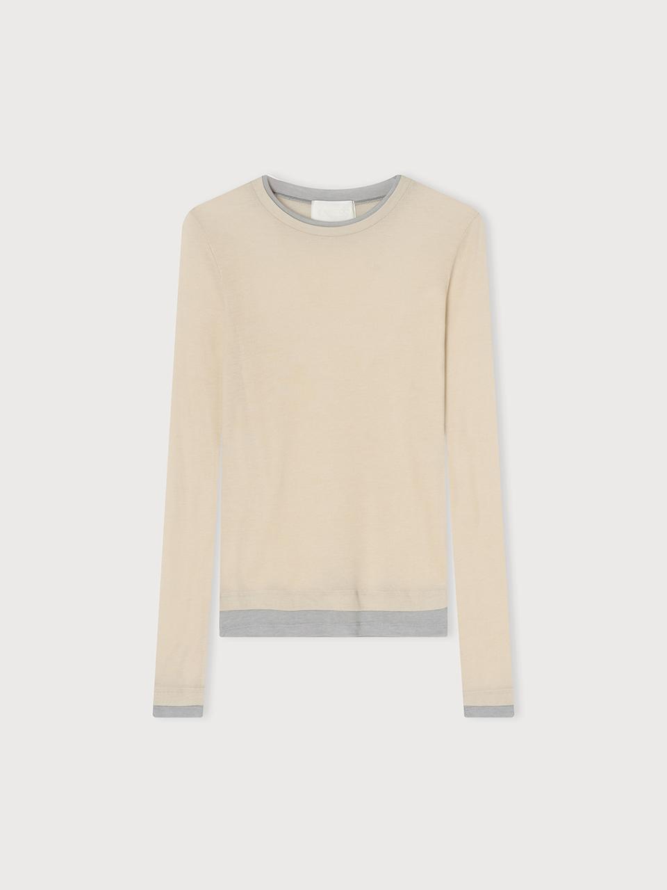 unless DOUBLE LAYERED LONG SLEEVELESS T-SHIRT [Buttery Yellow]