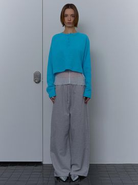 unless LINE 2WAY JOGGER PANTS [GRAY]