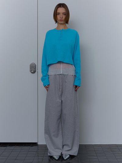 unless LINE 2WAY JOGGER PANTS [GRAY]