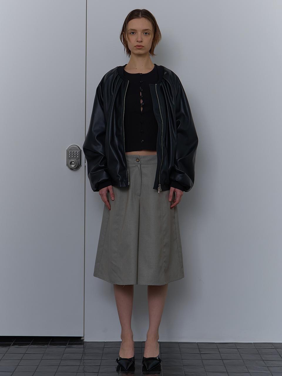 unless WIDE BERMUDA PANTS [KHAKI GRAY]